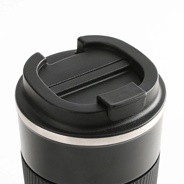 510ml Gorgeous Logo Travel Coffee Mug with Silicone Sleeve Double Wall Vacuum Insulated Stainless Steel