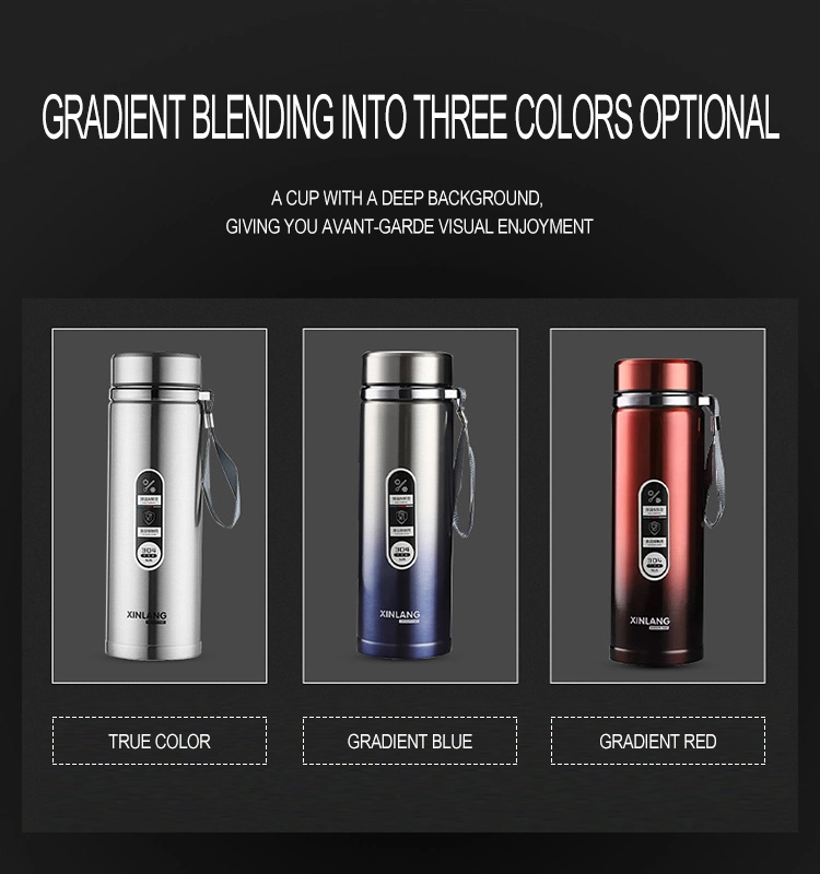 Large Capacity Thermos Cup Food Grade 304 Stainless Steel Outdoor Sports Sling Thermos Pot Business Office Gift Cup