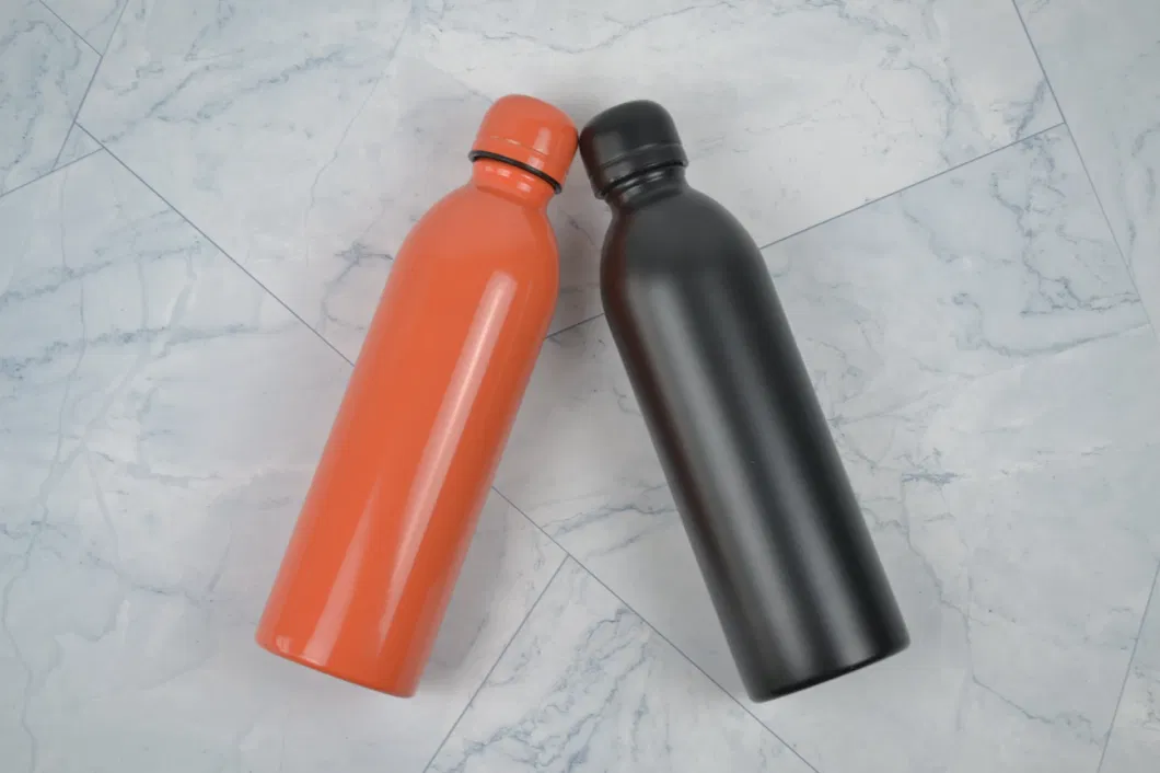 Sports Single Wall Cola Shaped One Layer Small Mouth Cold Water Flask Stainless Steel Drinking Bottle for Outdoor